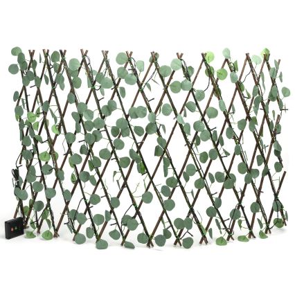 Aigostar - LED Solární řetěz 102xLED/2x0,7m IP65 300 mAh teplá bílá eukalyptus