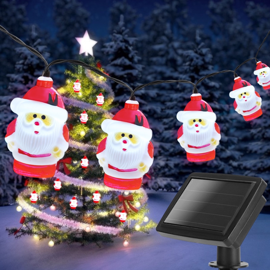 Aigostar - LED  solární řetěz 10xLED/3,8 m IP44 studená bílá 400 mAh