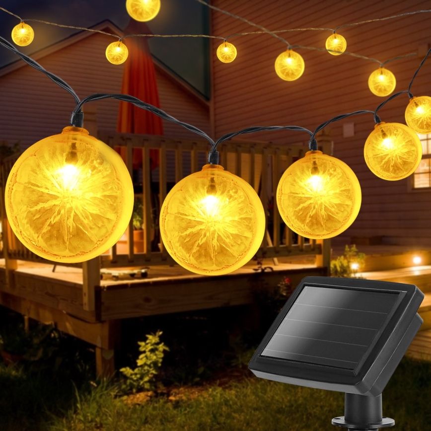 Aigostar - LED Solární řetěz 10xLED/3,8m IP44 600 mAh teplá bílá