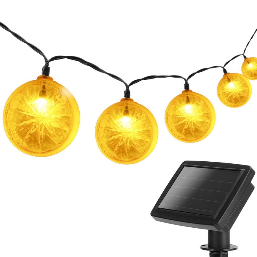Aigostar - LED Solární řetěz 10xLED/3,8m IP44 600 mAh teplá bílá