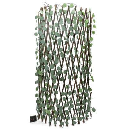 Aigostar - LED Solární řetěz 148xLED/2x1,2m IP65 300 mAh teplá bílá eukalyptus