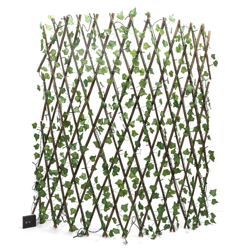 Aigostar - LED Solární řetěz 148xLED/2x1,2m IP65 teplá bílá ivy
