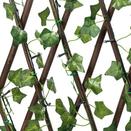 Aigostar - LED Solární řetěz 148xLED/2x1,2m IP65 teplá bílá ivy
