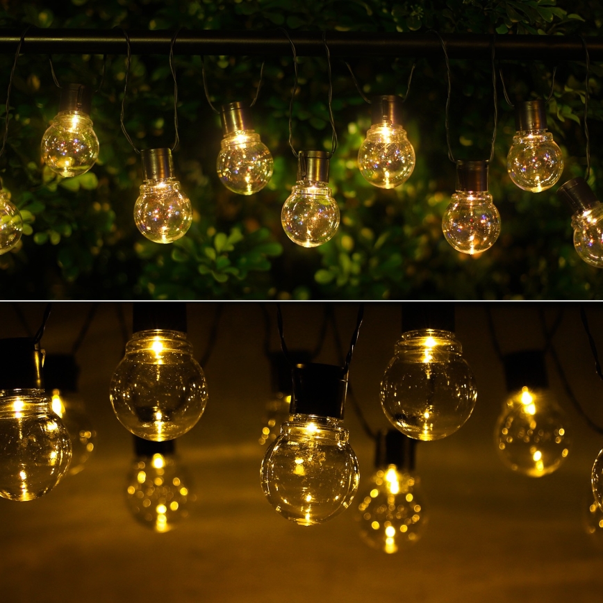 Aigostar - LED Solární řetěz 20xLED/5,8m IP44 teplá bílá