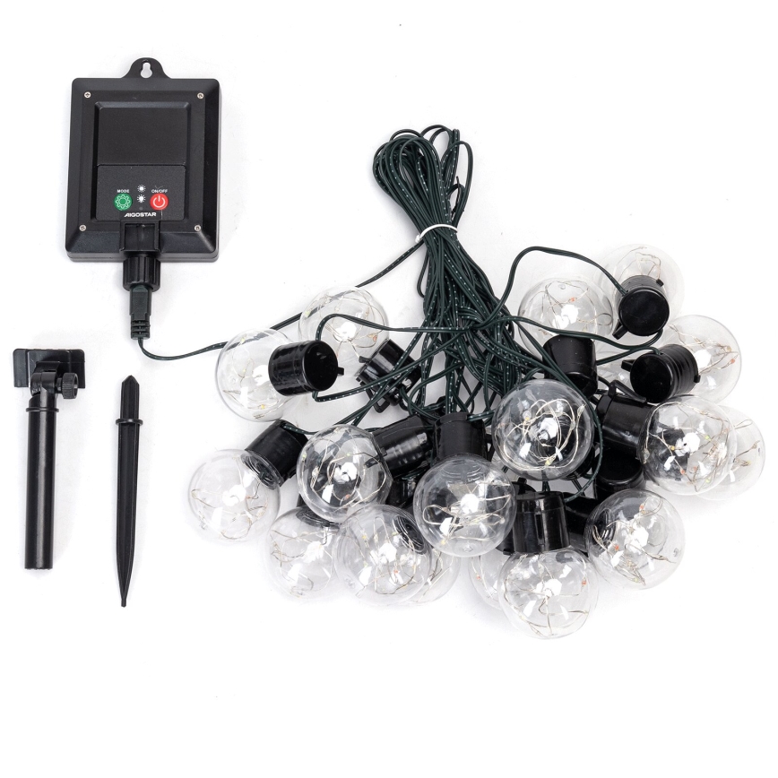 Aigostar - LED Solární  řetěz 20xLED/8 funkcí 11,5m IP65 multicolor