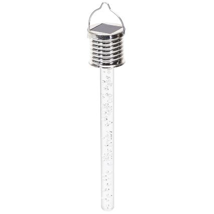 Aigostar - LED Solární svítidlo LED/0,006W/1,2V chrom 2700K IP44 40 mAh