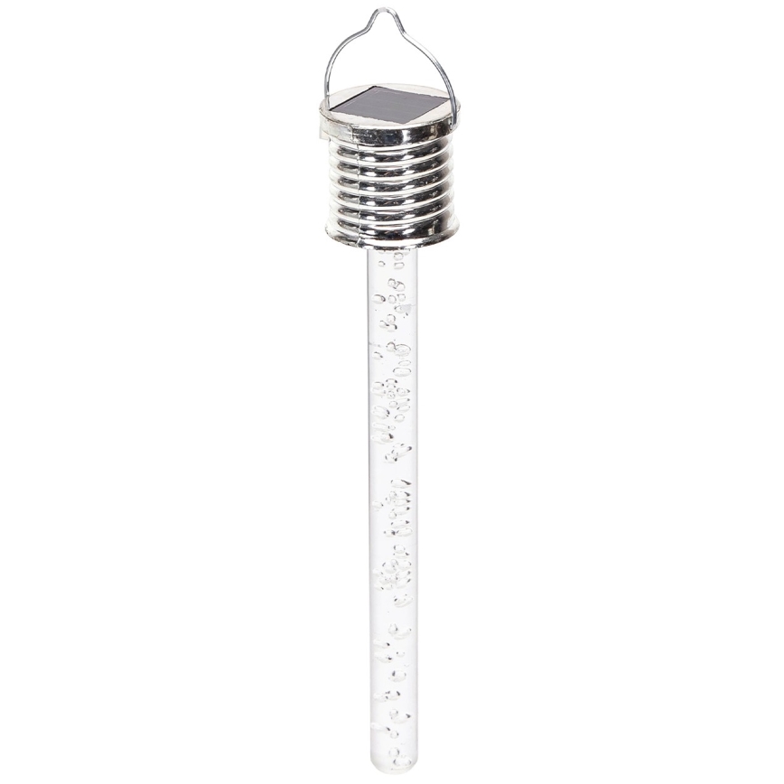 Aigostar - LED Solární svítidlo LED/0,006W/1,2V chrom 2700K IP44 40 mAh