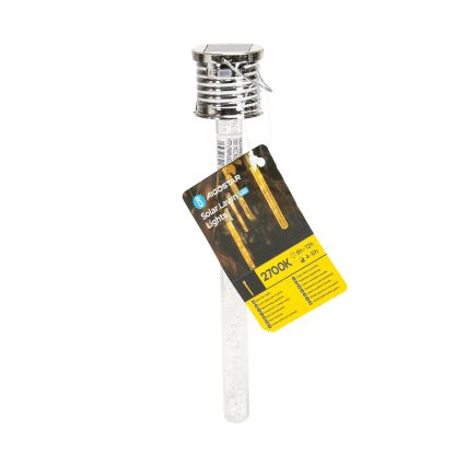 Aigostar - LED Solární svítidlo LED/0,006W/1,2V chrom 2700K IP44 40 mAh