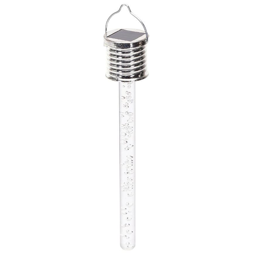 Aigostar - LED Solární svítidlo LED/0,006W/1,2V chrom 40 mAh 6500K IP44