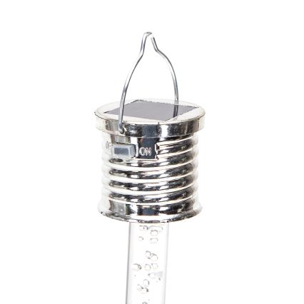 Aigostar - LED Solární svítidlo LED/0,006W/1,2V chrom 40 mAh 6500K IP44