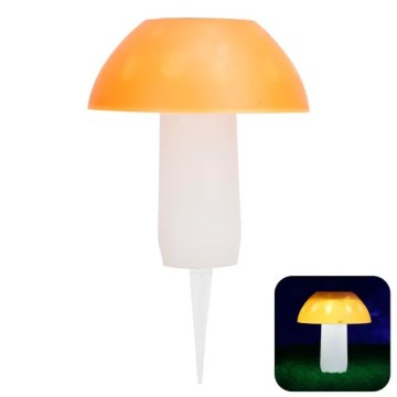 Aigostar - LED Solární svítidlo LED/0,024W/1,2V 200 mAh 2700K IP44 hříbek