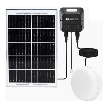 Aigostar - LED Solární svítidlo LED/70W/12V 6000 mAh 6500K IP65 pr. 20,5 cm + dálkové ovládání
