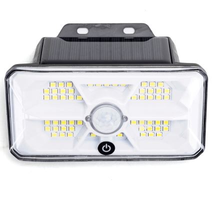Aigostar - LED Solární svítidlo se senzorem LED/3,7V 6500K 500 mAh IP65 černá