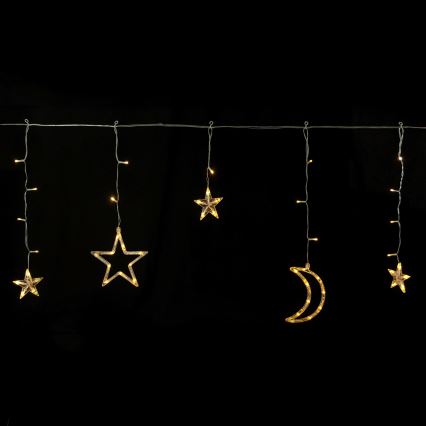 Aigostar - LED Solární vánoční řetěz 120xLED/8 funkcí 3x0,6m 500 mAh IP65 teplá bílá