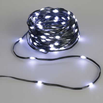 Aigostar - LED Solární vánoční řetěz 300xLED/8 funkcí 32m IP65 studená bílá 1200 mAh