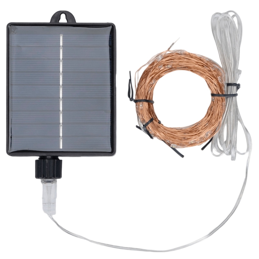 Aigostar - LED Solární vánoční řetěz 500xLED/8 funkcí 52m IP65 teplá bílá 1200 mAh