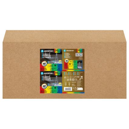 Aigostar - LED Solární vánoční dekorace LED/0,59W/3,7V 100 cm IP65 130 mAh multicolor