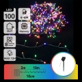 Aigostar - LED Solární vánoční řetěz 100xLED/8 funkcí 12m IP65 multicolor 800 mAh