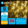Aigostar - LED Solární vánoční řetěz 100xLED/8 funkcí 8x0,6m 800 mAh IP65 teplá bílá