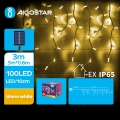 Aigostar - LED Solární vánoční řetěz 100xLED/8 funkcí 8x0,6m IP65 teplá bílá