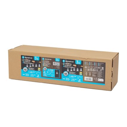 Aigostar - LED Solární vánoční svítidlo LED/0,054W/1,2V 1m IP65 studená bílá