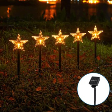Aigostar - LED Solární vánoční svítidlo LED/0,054W/1,2V 1m IP65 teplá bílá
