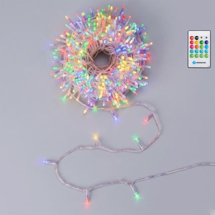 Aigostar - LED Stmívatelný venkovní vánoční řetěz se senzorem pohybu 100xLED/3xAA 12m multicolor + dálkové ovládání
