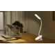 Aigostar - LED Stmívatelná nabíjecí stolní lampa s klipem LED/2,5W/5V bílá