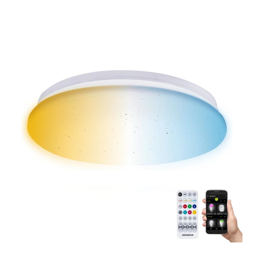 Aigostar - LED Stmívatelné koupelnové stropní svítidlo MESH Smart LED/12W/230V 3000-6500K IP44 + dálkové ovládání