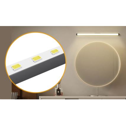 Aigostar - LED Stmívatelné nabíjecí osvětlení zrcadla LED/2,9W/5V