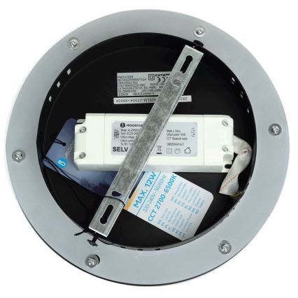 Aigostar - LED Stmívatelné nástěnné svítidlo MESH Smart LED/12W/230V 2700-6500K černá