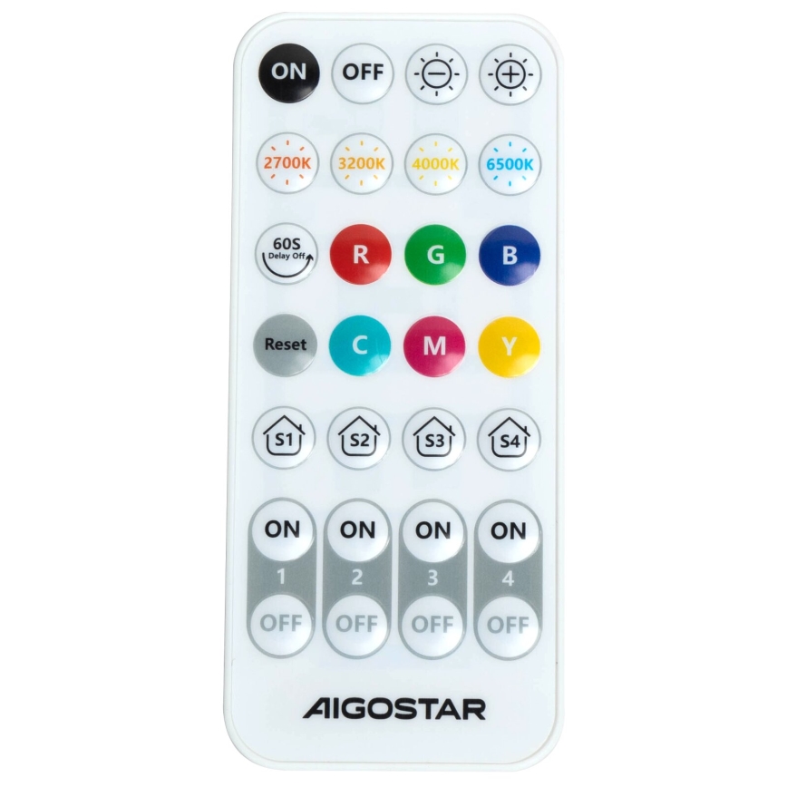 Aigostar - LED Stmívatelné nástěnné svítidlo MESH Smart LED/12W/230V 2700-6500K černá