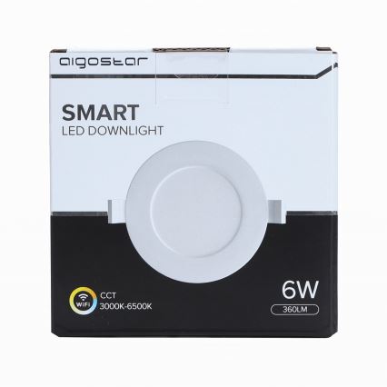 Aigostar - LED Stmívatelné podhledové svítidlo 6W/230V pr. 11,5 cm Wi-Fi