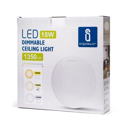 Aigostar - LED Stmívatelné stropní svítidlo LED/18W/230V 4000K