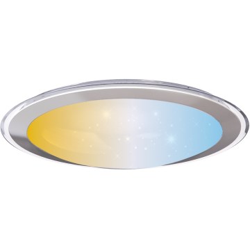 Aigostar - LED Stmívatelné stropní svítidlo LED/30W/230V 2700-6500K pr. 42,9 cm chrom + dálkové ovládání