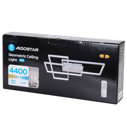 Aigostar - LED Stmívatelné stropní svítidlo LED/38W/230V 2700-6500K + dálkové ovládání