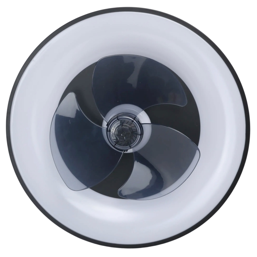 Aigostar - LED Stmívatelné stropní svítidlo s ventilátorem MESH LED/40W/230V 2700-6500K černá + dálkové ovládání
