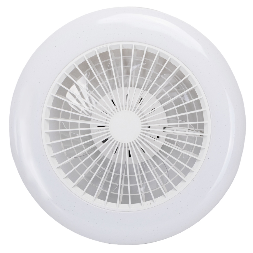 Aigostar - LED Stmívatelné stropní svítidlo s ventilátorem MESH LED/40W/230V 2700-6500K bílá + dálkové ovládání