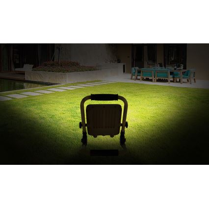 Aigostar - LED Stmívatelný nabíjecí reflektor LED/100W/5V 6500K IP65 15000 mAh