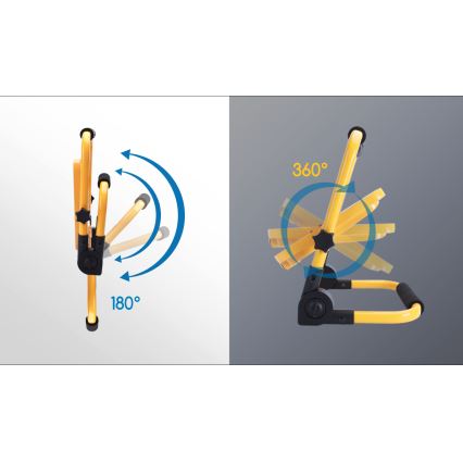 Aigostar - LED Stmívatelný nabíjecí reflektor LED/100W/5V 6500K IP65 15000 mAh