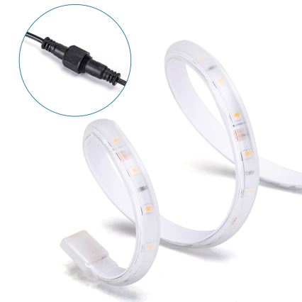 Aigostar - LED Stmívatelný solární pásek LED/10W/3,2V 10 m 2700K IP65 8000 mAh + dálkové ovládání