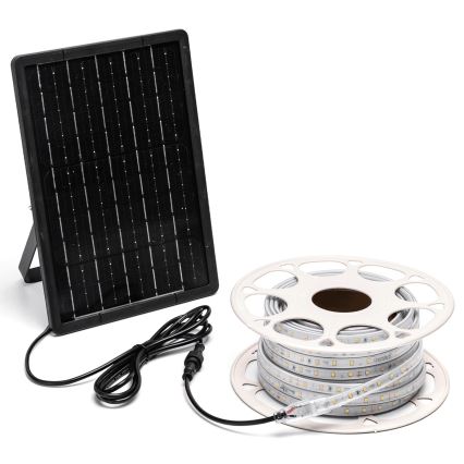 Aigostar - LED Stmívatelný solární pásek LED/10W/3,2V 10 m 6500K IP65 8000 mAh + dálkové ovládání