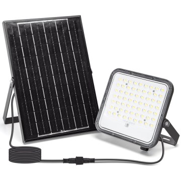 Aigostar - LED Stmívatelný solární reflektor LED/100W/3,4V 3000/4000/6500K IP66 + dálkové ovládání
