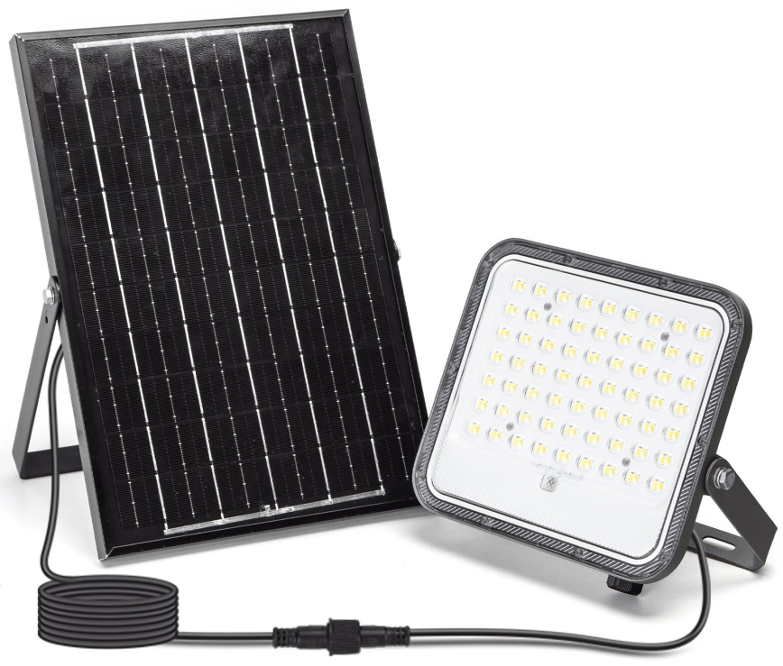 Aigostar - LED Stmívatelný solární reflektor LED/100W/3,4V 3000/4000/6500K IP66 + dálkové ovládání