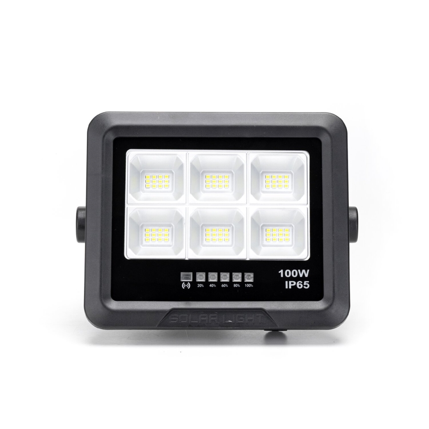 Aigostar - LED Stmívatelný solární reflektor LED/100W/3,4V IP65 + dálkové ovládání