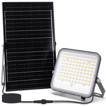 Aigostar - LED Stmívatelný solární reflektor LED/150W/3,4V 3000/4000/6500K IP66 + dálkové ovládání