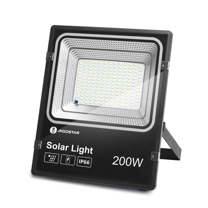 Aigostar - LED Stmívatelný solární reflektor LED/200W/3,2V IP66 15000 mAh + dálkové ovládání