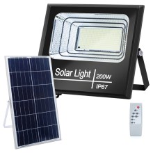 Aigostar - LED Stmívatelný solární reflektor LED/200W/3,2V IP67 + DO