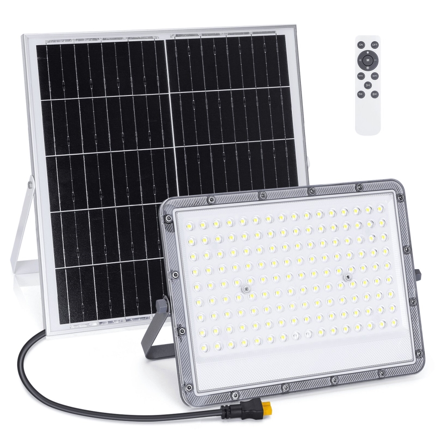 Aigostar - LED Stmívatelný solární reflektor LED/200W/3,4V 20000 mAh IP65 + dálkové ovládání