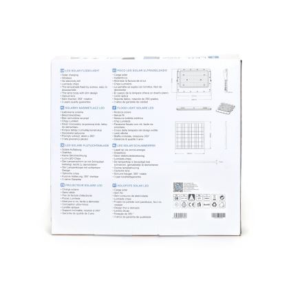 Aigostar - LED Stmívatelný solární reflektor LED/200W/3,4V 20000 mAh IP65 + dálkové ovládání